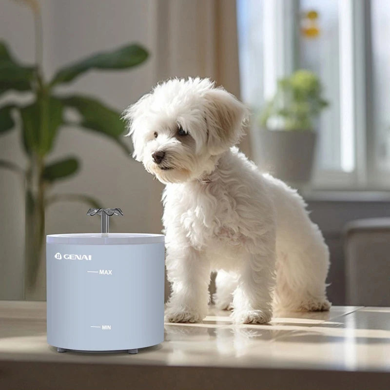 Fonte de Água sem Fio para Pets 1.6L – Bebedouro Automático e Silencioso com Sensor