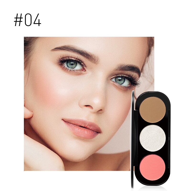 Paleta de Iluminador Focallure - 3 Cores