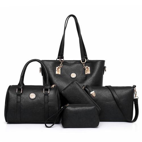 Conjunto Bolsa Luxo Feminina - 05 Peças